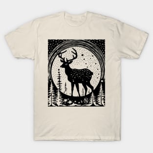 STAG with Moon & Stars by  FayeFamiliar T-Shirt